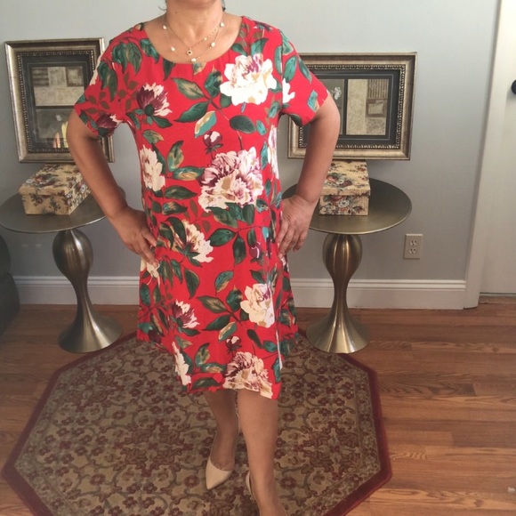 NWOT  Cotton MIDI Dress loose and breathable Linen - Picture 7 of 16